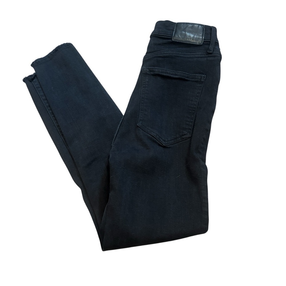 Denim Forum Jeans Women’s Size 27 The Lola High Rise Skinny Crop In Black